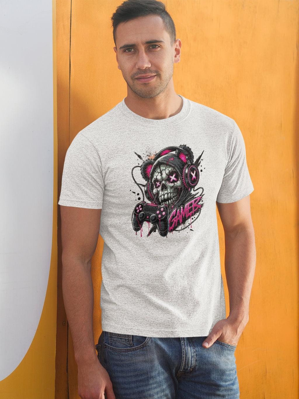 Skull Gamer Neon Tee