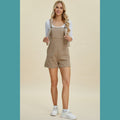 Double Take Full Size Texture Sleeveless Romper