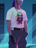 Cosmic Skull Drip Tee