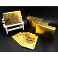 One Deck Gold Foil Waterproof Poker Cards.