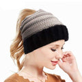 Soft Ponytail Knitted Beanie.